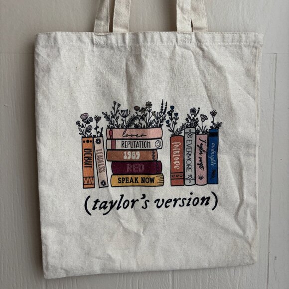Taylor Swift Taylor's Version Cotton Canvas Tote Bag - Picture 2 of 10